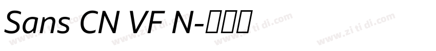 Sans CN VF N字体转换 Sans CN VF N字体转换